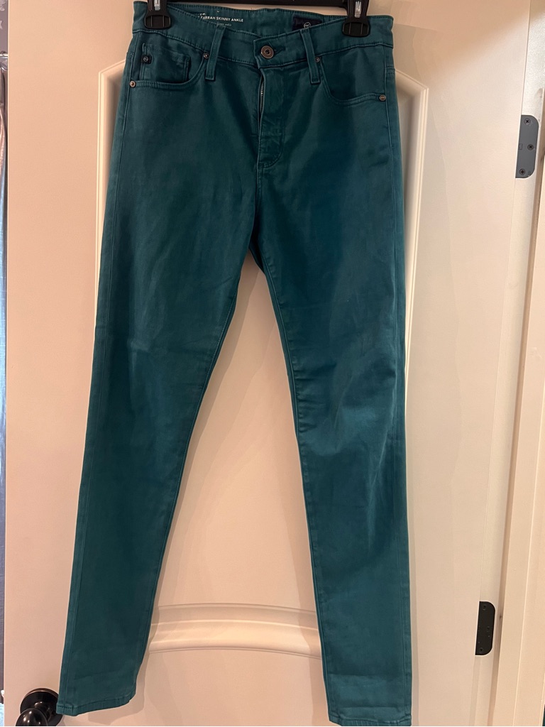 Ag Adriano Goldschmied Women's Skinny Jeans In Teal
